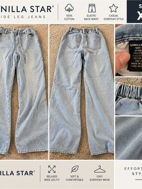 Vanilla Star Men's Light Wash Bootcut Jeans - Light Blue